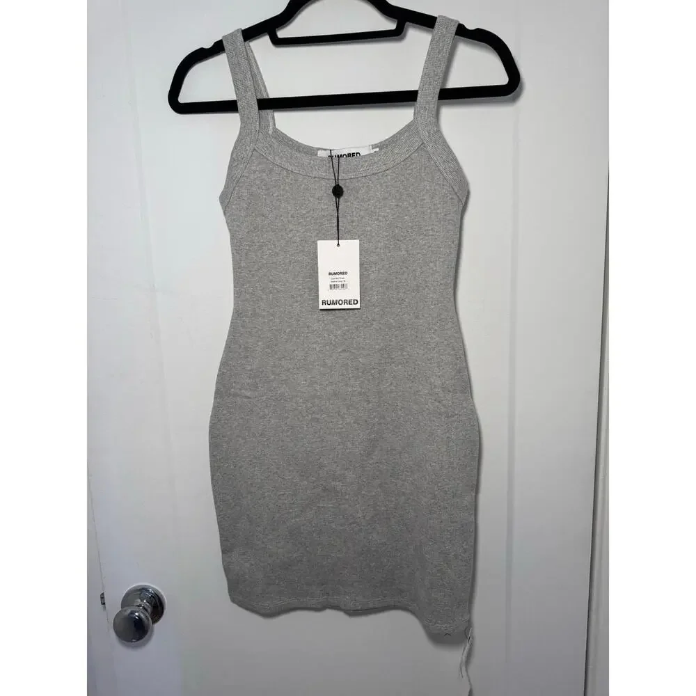 Rumored Core Mini Dress - Heather Grey - Size M NWT - Picture 5 of 5